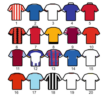 Football shirt acrylic block