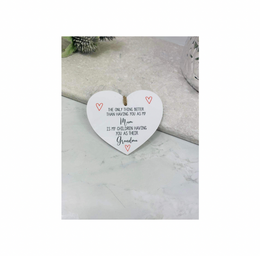 BOGOF The only thing better hanging heart keepsake