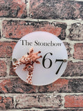 Giraffe acrylic house sign