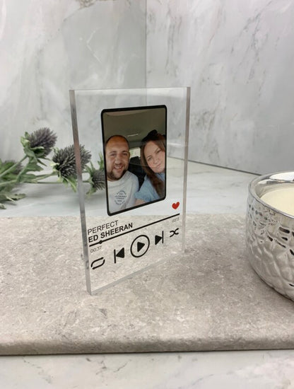 Our song acrylic block