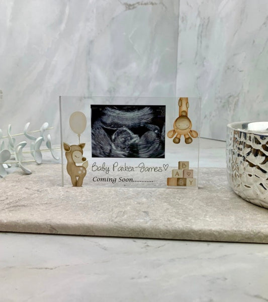 Baby scan acrylic block
