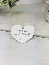 BOGOF Special date hanging heart keepsake