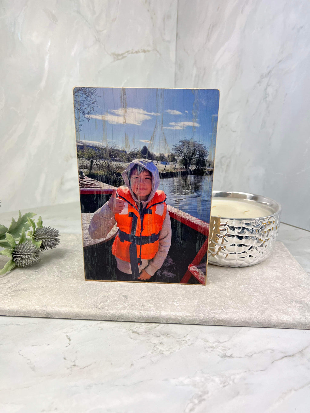 Photo wooden block