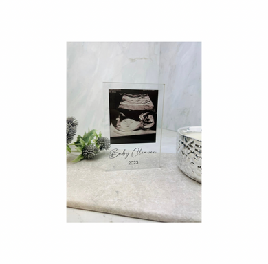 Baby scan acrylic block